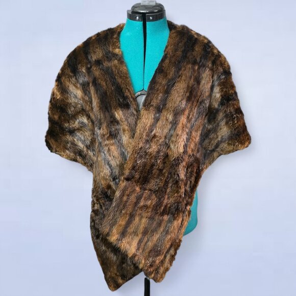 1950s Vintage Colquhouns Scottish Fur House Mink Stole Shawl - Picture 1 of 8